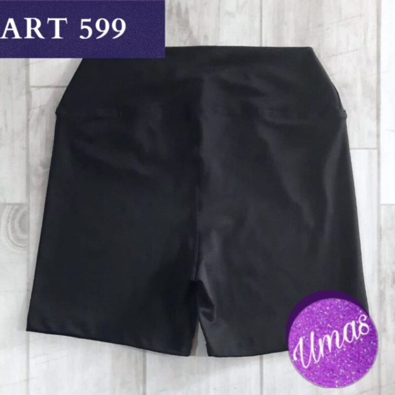 Calza Corta Negra Lisa Lycra