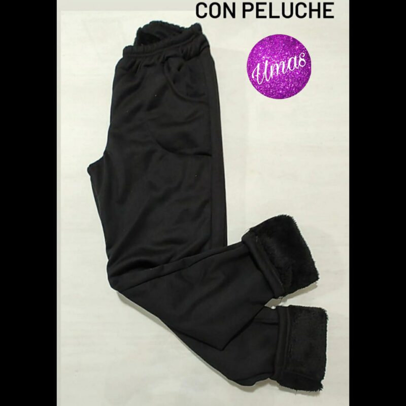 Jogging Peluche Negro