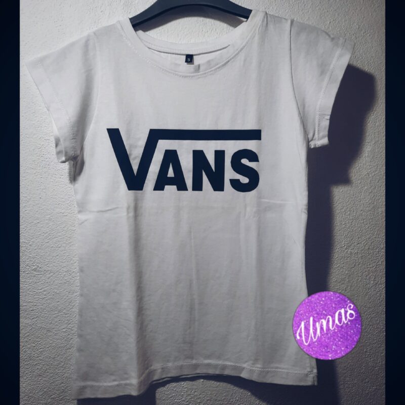 Remera Algodón Vans Blanca