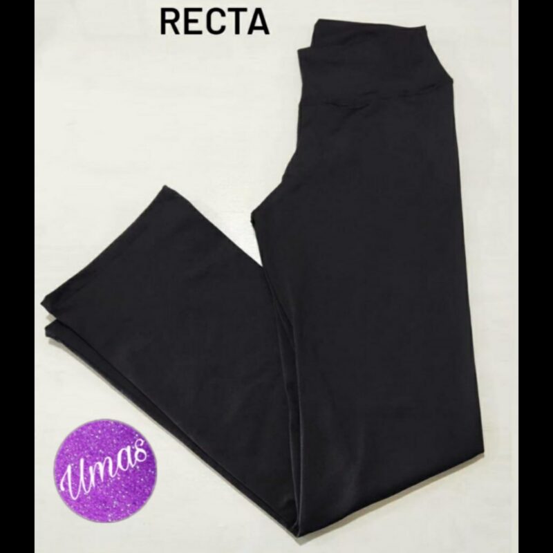 Calza Larga Negra Recta Lycra
