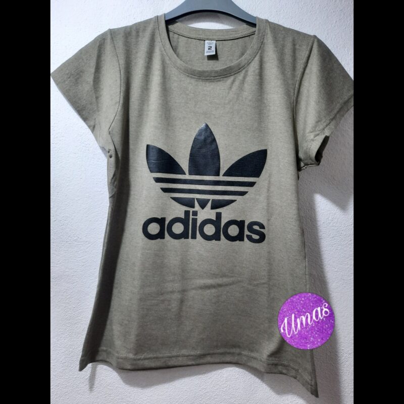 Remera Algodón Verde Militar Jaspeado