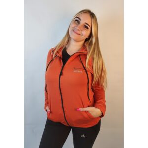 Campera Lycra Frisada Ladrillo