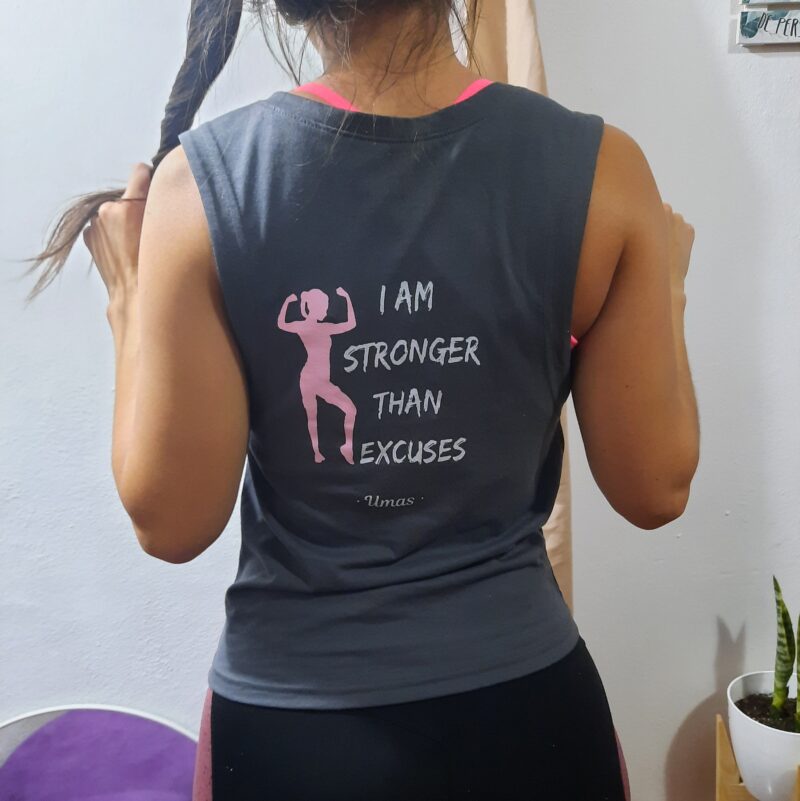 Musculosa Algodón Gris Topo