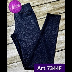 Calza Lycra Gofrada Frisada Negra