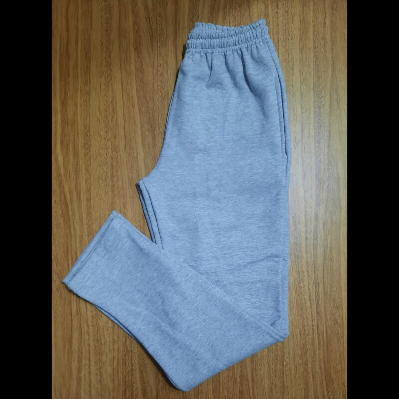 Babucha GRIS MELANGE Algodón Frisado Recto