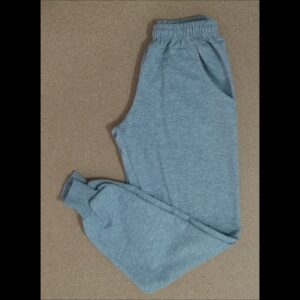 Jogging GRIS MELANGE Algodón Frisado Con Puño