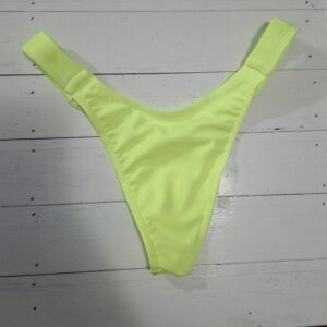 Bombis En V Amarillo Fluor