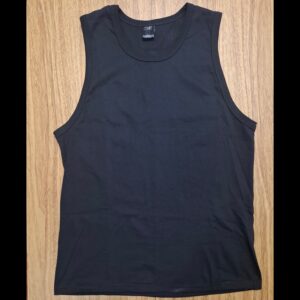 Musculosa Algodón Negra