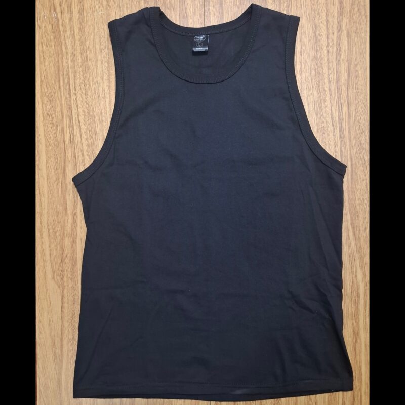 Musculosa Algodón Negra