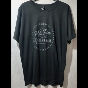 Remera Algodón Negra Estampada