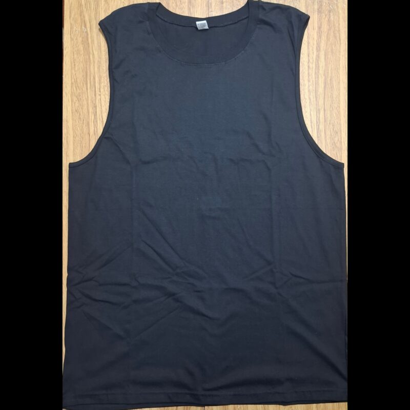 Musculosa Algodón Negra
