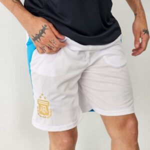 Short Dry-Fit Blanco AFA con Cierre